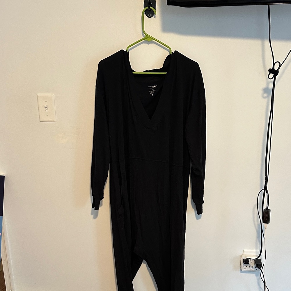 Natural Life Black Cotton Jumpsuit